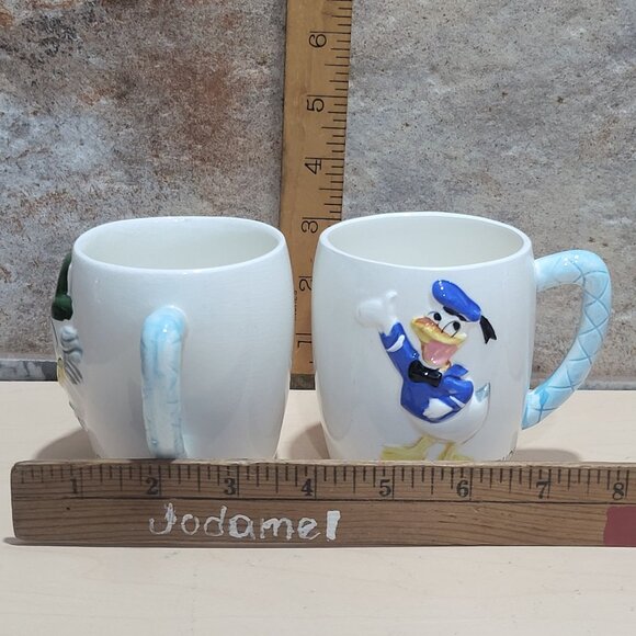 Donald Duck Ludwig Von Drake Disney Mugs 1961 RCA Victor Dealer Courtesy Gift - Picture 10 of 11